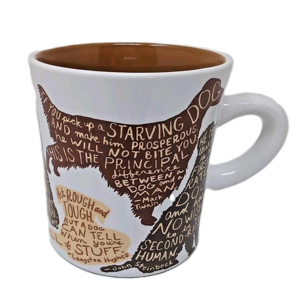 Unemployed‎ Philosophers Guild Literary Dog Mug